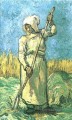 Bäuerin mit Rechen nach Hirse Vincent van Gogh